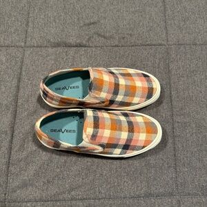 SeaVees Baja Slip On Platform Chai Check Flannel